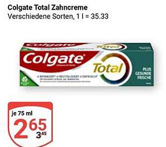 Colgate Total Zahnpasta - verschiedene Sorten, 75 ml