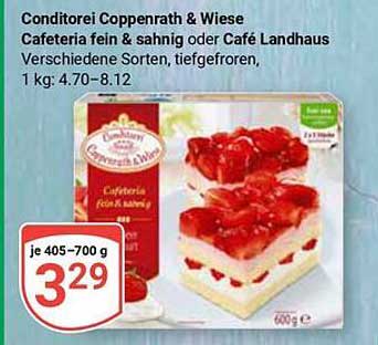 Conditorei Coppenrath & Wiese Cafeteria fein & sahnig oder Café Landhaus