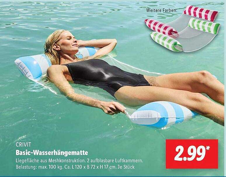 CRIVIT Basic-Wasserhängematte