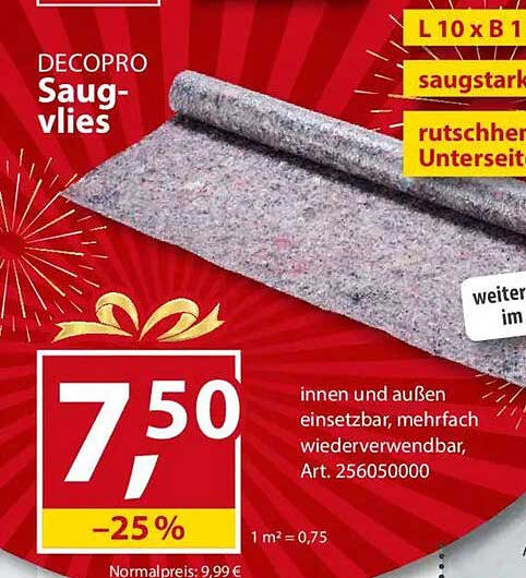 DECOPRO Saugvlies 10 x 1 m