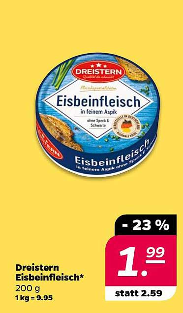 Dreistern Eisbeinfleisch in feinem Aspik (200 g)
