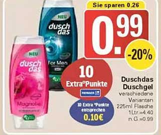 Duschdas Duschgel verschiedene Varianten 225ml Flasche