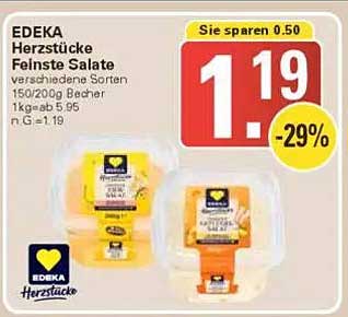 EDEKA Herzstücke Feine Salate 150/200g Becher