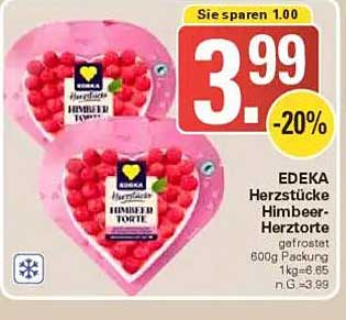 EDEKA Herzstücke Himbeer-Herztorte 600g