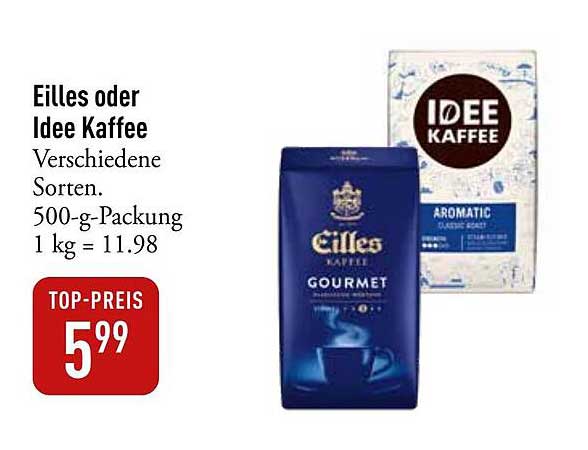 Eilles oder Idee Kaffee - Verschiedene Sorten