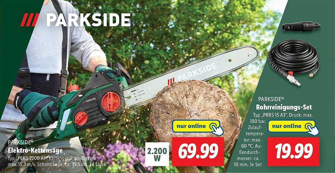 Elektro-Kettensäge von PARKSIDE – Energieeffizientes Arbeiten im Garten