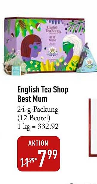 English Tea Shop Best Mum 24-g-Packung (12 Beutel)