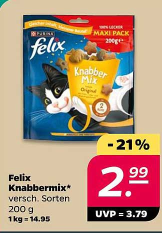 Felix Knabbermix - verschiedene Sorten 200 g