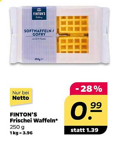 FINTON'S Frischei Waffeln 250 g