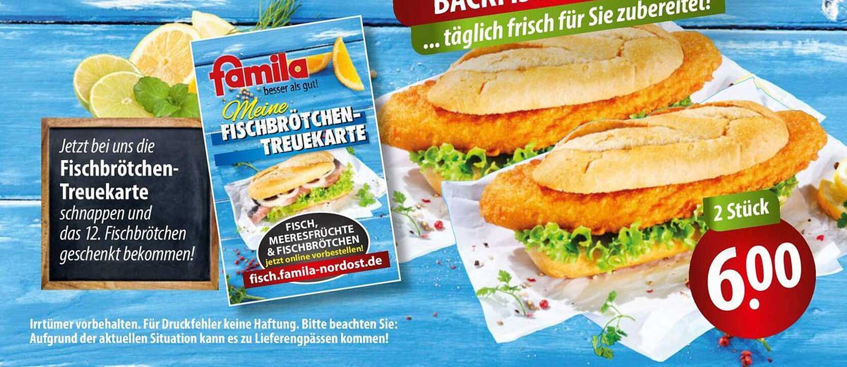Fischbrötchen Treuekarte – 12. Fischbrötchen kostenlos!