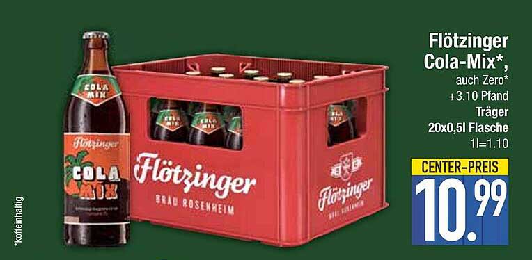 Flötzinger Cola-Mix 20x0,5L Träger