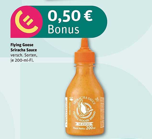 Flying Goose Sriracha Sauce, verschiedene Sorten, je 200-ml-Fl.
