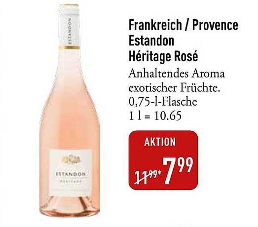 Frankreich / Provence Estandon Héritage Rosé