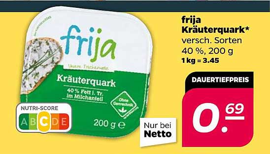 frija Kräuterquark 200 g - Nur 0,69 €