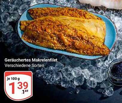 Geräuchertes Makrelenfilet – verschiedene Sorten