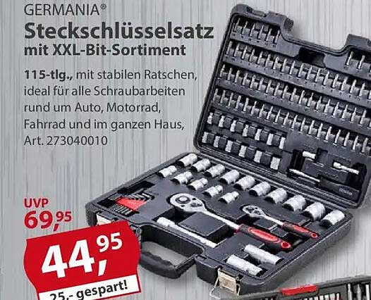 GERMANIA® Steckschlüsselsatz mit XXL-Bit-Sortiment