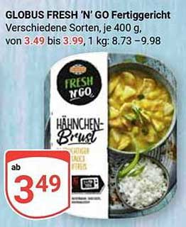GLOBUS FRESH 'N' GO Hähnchen-Brust Fertiggericht, 400 g
