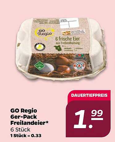 GO Regio 6er-Pack Freilandeier