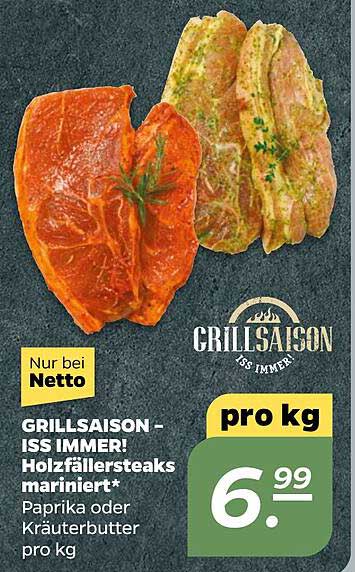 GRILLSAISON – ISS IMMER! Holzfällersteaks mariniert