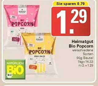 Heimnatgut Bio Popcorn verschiedene Sorten
