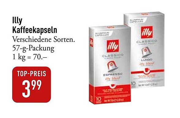 Illy Kaffeekapseln - Verschiedene Sorten