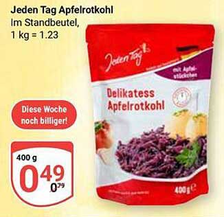 Jeden Tag Apfelrotkohl im Standbeutel