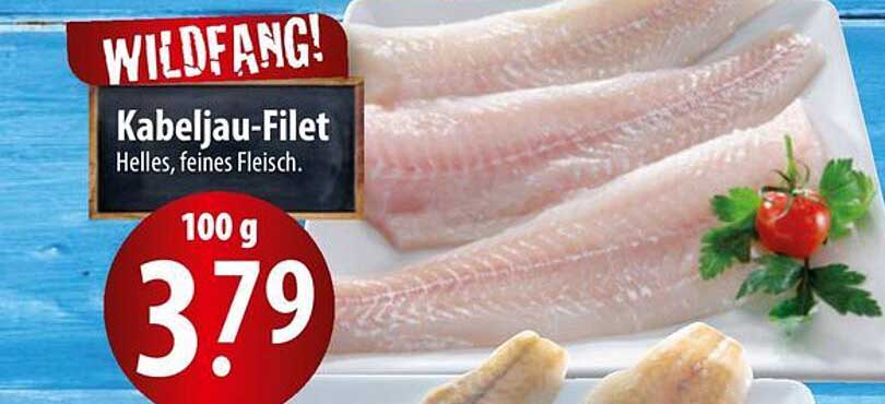 Kabeljau-Filet - Helles, feines Fleisch