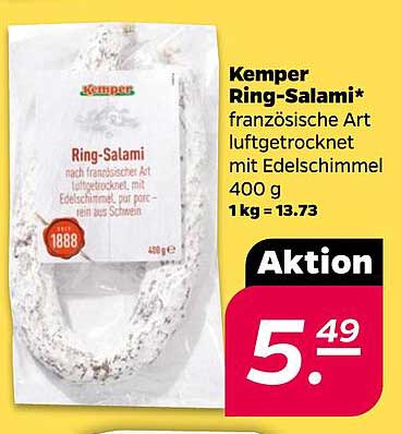 Kemper Ring-Salami* französische Art luftgetrocknet mit Edelschimmel 400 g