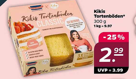 Kikis Tortenböden Classic 300 g