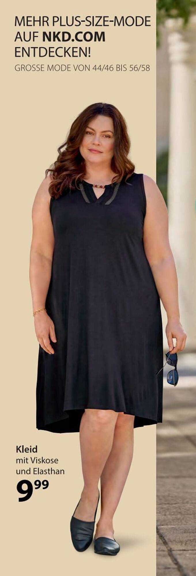Kleid mit Viskose und Elasthan