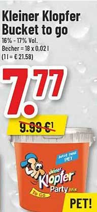 Kleiner Klopfer Bucket to go