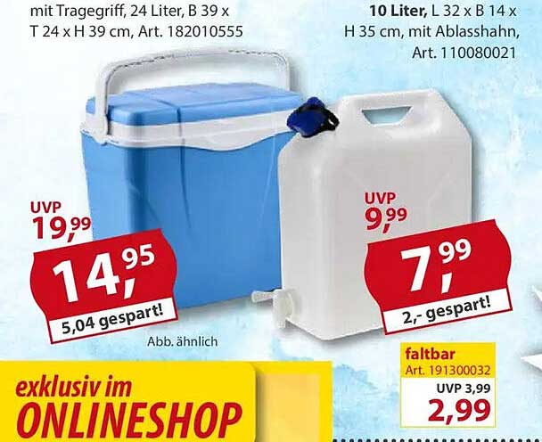 Kühltasche mit Tragegriff, 24 Liter - Artikel 182010555