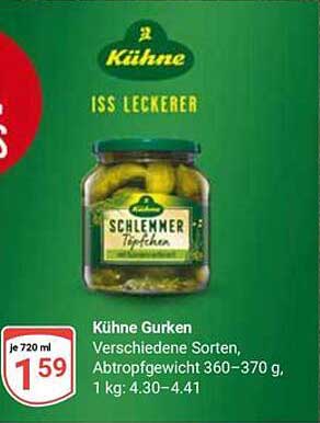Kühne Gurken - Schlemmer Häppchen 720 ml