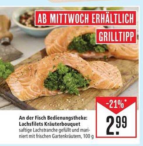 Lachsfilets Kräuterbouquet, 100 g