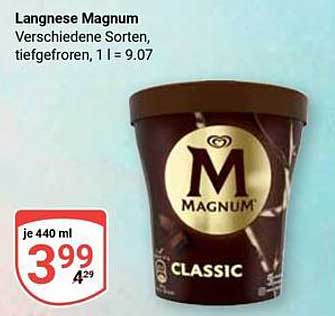Langnese Magnum verschiedene Sorten, tiefgefroren, 440 ml