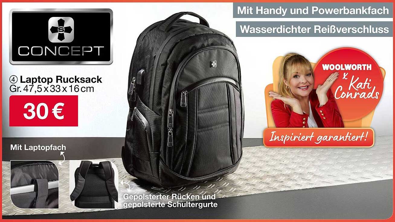 Laptop Rucksack mit Laptopfach