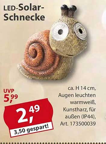 LED-Solar-Schnecke