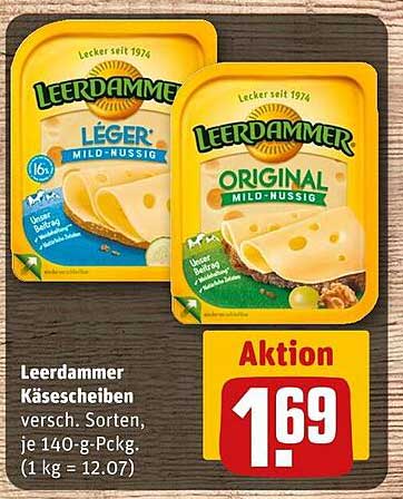 Leerdammer Käse­scheiben – Auswahl aus Original und Léger