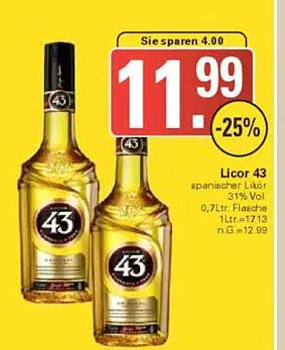 Licor 43 - Spanischer Likör 0,7L