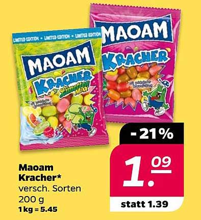 Maoam Kracher - verschiedene Sorten 200 g