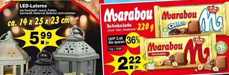Marabou Schokolade 220 g – Oreo oder Haselnuss