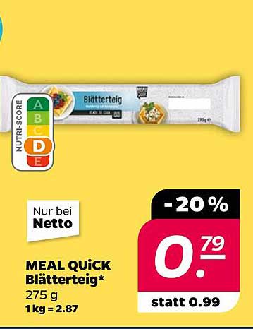 MEAL QUICK Blätterteig 275 g