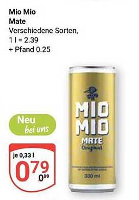 Mio Mio Mate 330 ml - Verschiedene Sorten