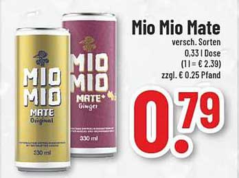 Mio Mio Mate – verschiedene Sorten 0,33 l Dose