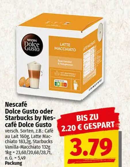 Nescafé Dolce Gusto oder Starbucks by Nescafé Dolce Gusto - Latte Macchiato
