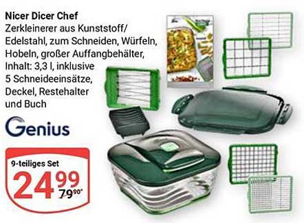Nicer Dicer Chef - 9-teiliges Set