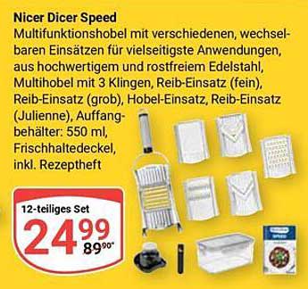 Nicer Dicer Speed - 12-teiliges Set