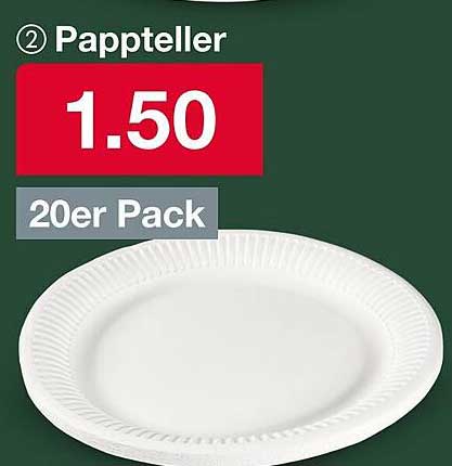 Pappteller 20er Pack
