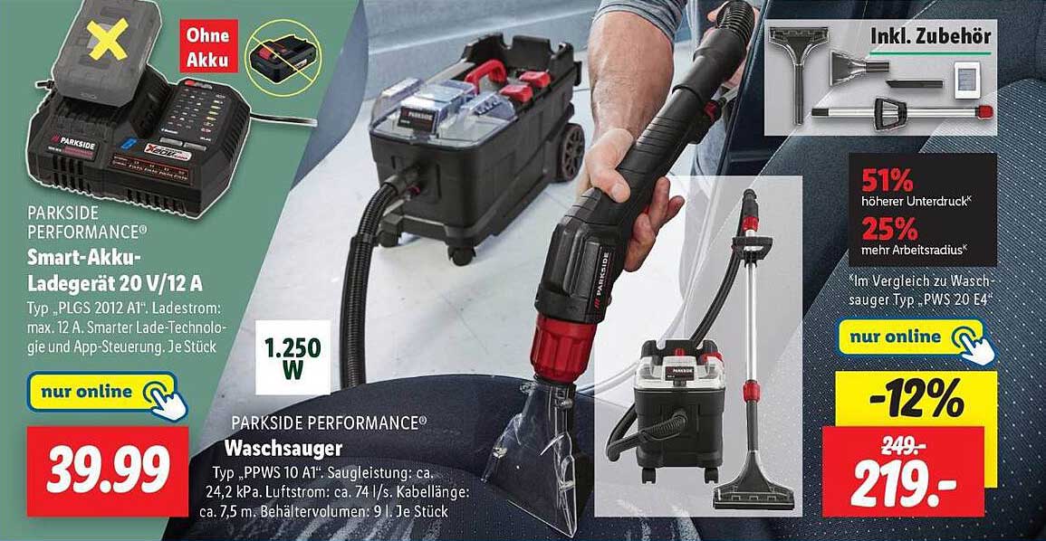 PARKSIDE PERFORMANCE® WaschSauger