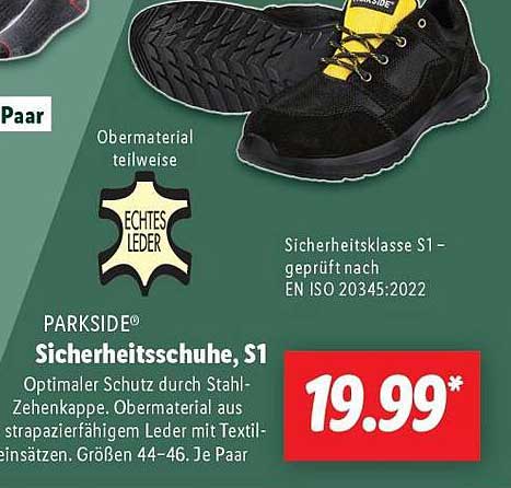 PARKSIDE Sicherheitsschuhe, S1